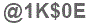 The text to enter in the texbox below is: @1K$0E