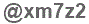 The text to enter in the texbox below is: @xm7z2