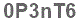 The text to enter in the texbox below is: 0P3nT6