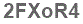 The text to enter in the texbox below is: 2FXoR4