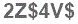 The text to enter in the texbox below is: 2Z$4V$