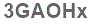 The text to enter in the texbox below is: 3GAOHx