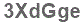 The text to enter in the texbox below is: 3XdGge