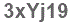 The text to enter in the texbox below is: 3xYj19