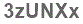 The text to enter in the texbox below is: 3zUNXx