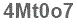 The text to enter in the texbox below is: 4Mt0o7