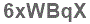 The text to enter in the texbox below is: 6xWBqX