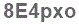 The text to enter in the texbox below is: 8E4pxo
