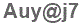 The text to enter in the texbox below is: Auy@j7