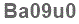 The text to enter in the texbox below is: Ba09u0