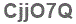 The text to enter in the texbox below is: CjjO7Q