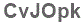 The text to enter in the texbox below is: CvJOpk