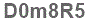 The text to enter in the texbox below is: D0m8R5