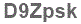 The text to enter in the texbox below is: D9Zpsk
