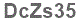 The text to enter in the texbox below is: DcZs35