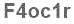 The text to enter in the texbox below is: F4oc1r