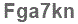 The text to enter in the texbox below is: Fga7kn