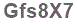 The text to enter in the texbox below is: Gfs8X7
