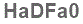 The text to enter in the texbox below is: HaDFa0