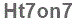 The text to enter in the texbox below is: Ht7on7