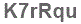 The text to enter in the texbox below is: K7rRqu