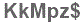 The text to enter in the texbox below is: KkMpz$