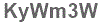 The text to enter in the texbox below is: KyWm3W