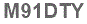 The text to enter in the texbox below is: M91DTY