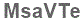The text to enter in the texbox below is: MsaVTe