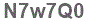 The text to enter in the texbox below is: N7w7Q0