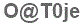 The text to enter in the texbox below is: O@T0je