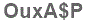 The text to enter in the texbox below is: OuxA$P