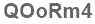 The text to enter in the texbox below is: QOoRm4