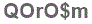 The text to enter in the texbox below is: QOrO$m