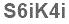 The text to enter in the texbox below is: S6iK4i