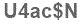 The text to enter in the texbox below is: U4ac$N