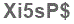 The text to enter in the texbox below is: Xi5sP$