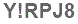 The text to enter in the texbox below is: Y!RPJ8