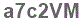 The text to enter in the texbox below is: a7c2VM