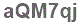 The text to enter in the texbox below is: aQM7qj