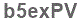 The text to enter in the texbox below is: b5exPV