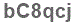 The text to enter in the texbox below is: bC8qcj