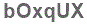 The text to enter in the texbox below is: bOxqUX