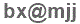 The text to enter in the texbox below is: bx@mjj