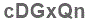 The text to enter in the texbox below is: cDGxQn