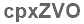 The text to enter in the texbox below is: cpxZVO