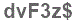 The text to enter in the texbox below is: dvF3z$
