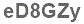The text to enter in the texbox below is: eD8GZy