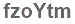 The text to enter in the texbox below is: fzoYtm