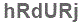 The text to enter in the texbox below is: hRdURj